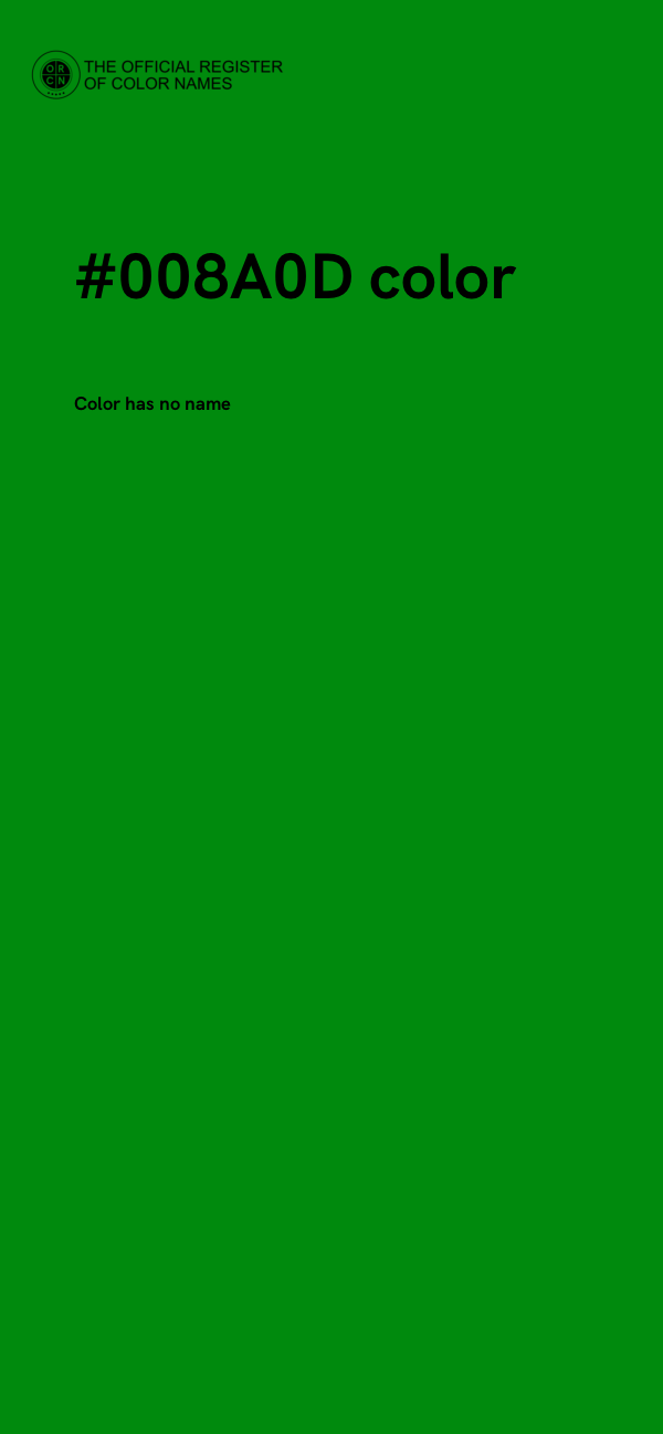 #008A0D color image