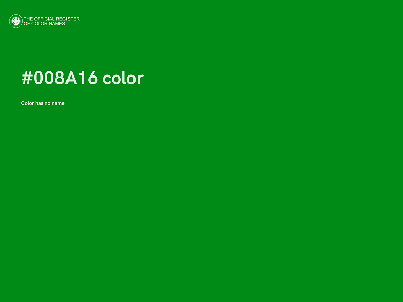 #008A16 color image