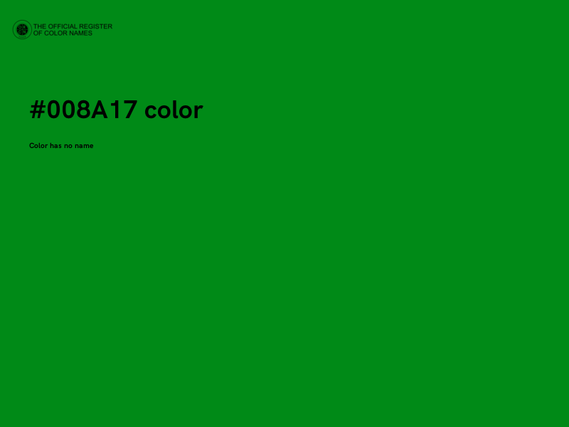 #008A17 color image