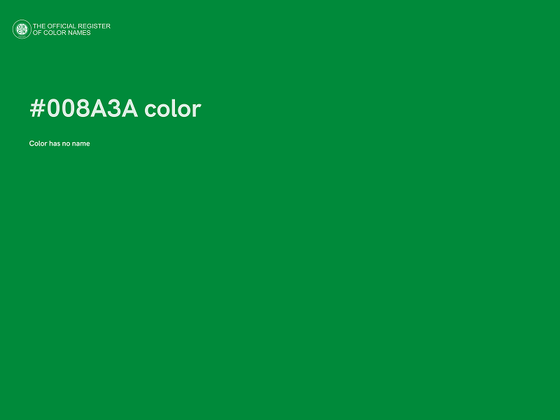 #008A3A color image