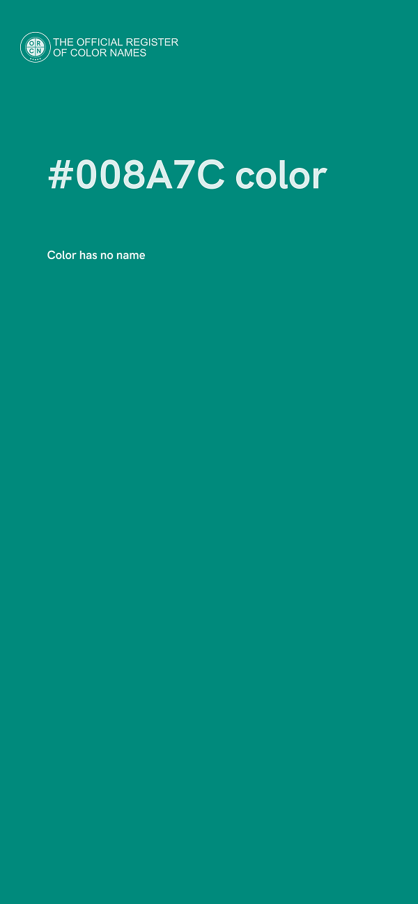 #008A7C color image