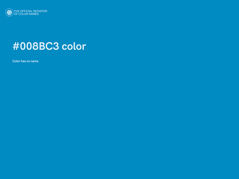#008BC3 color image