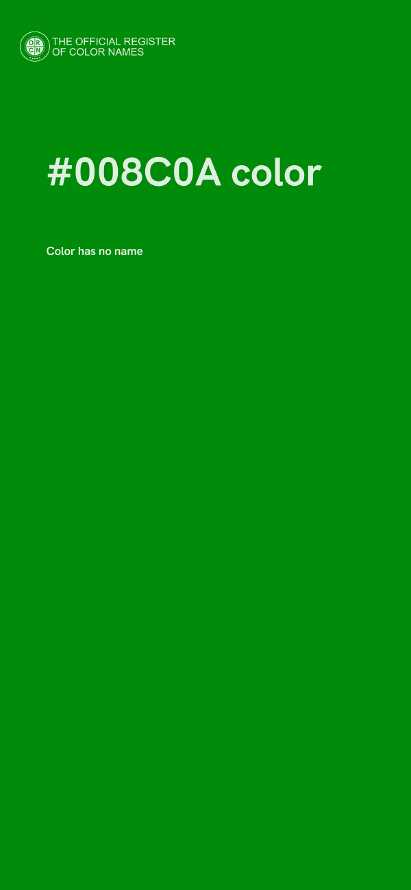 #008C0A color image