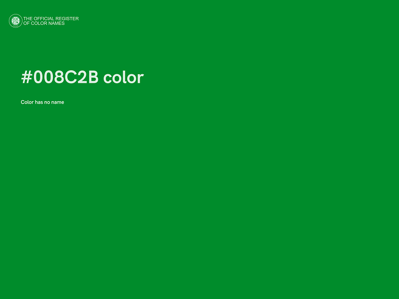 #008C2B color image