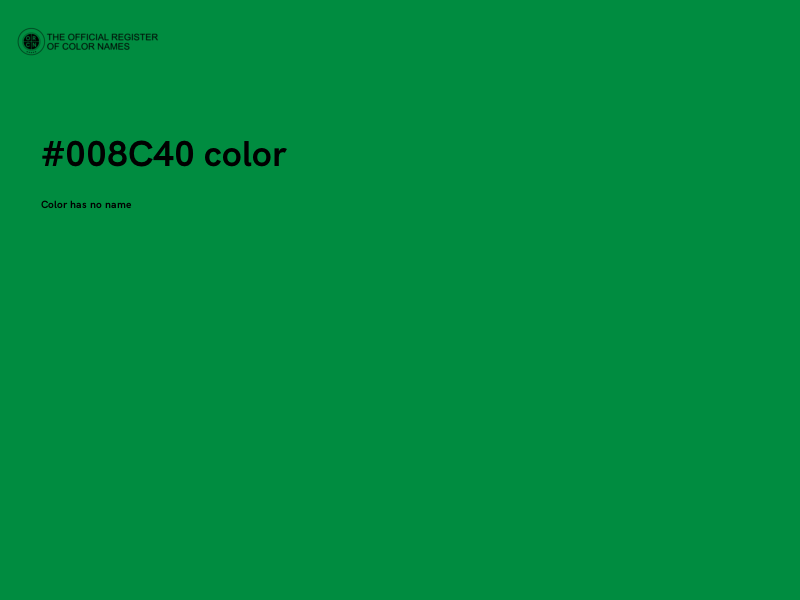 #008C40 color image