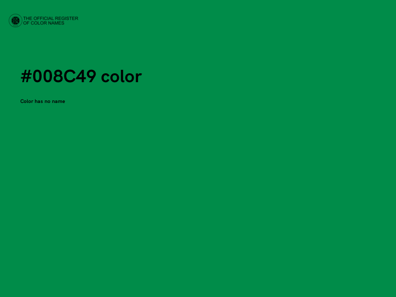 #008C49 color image