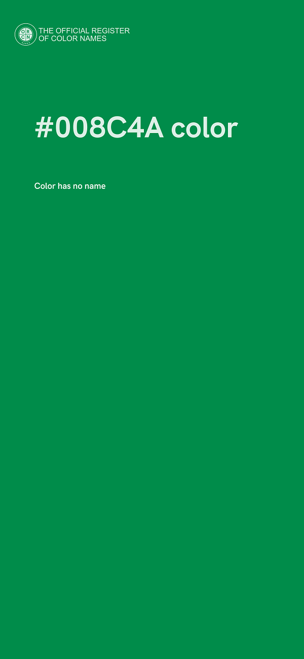 #008C4A color image