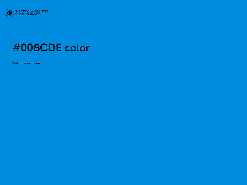 #008CDE color image