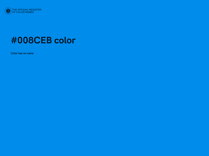 #008CEB color image