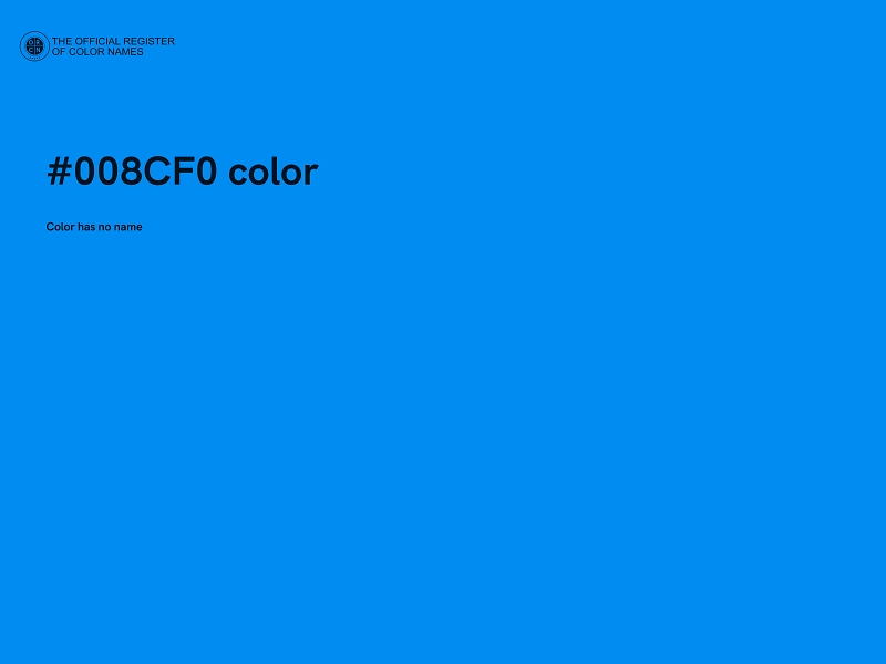 #008CF0 color image