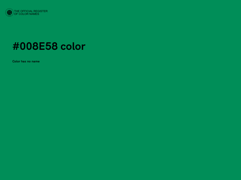 #008E58 color image