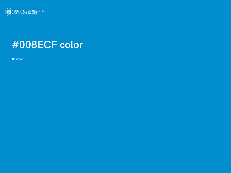 #008ECF color image