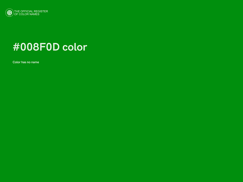 #008F0D color image