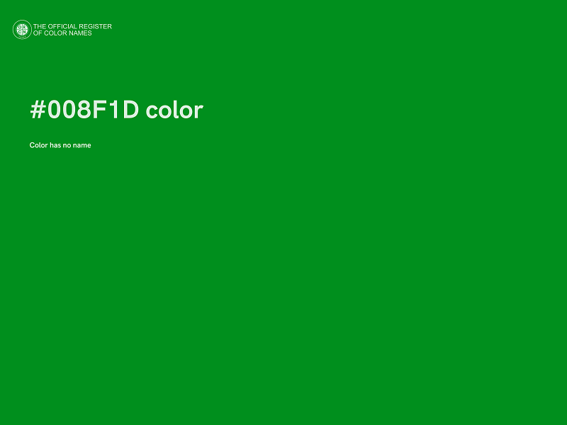 #008F1D color image