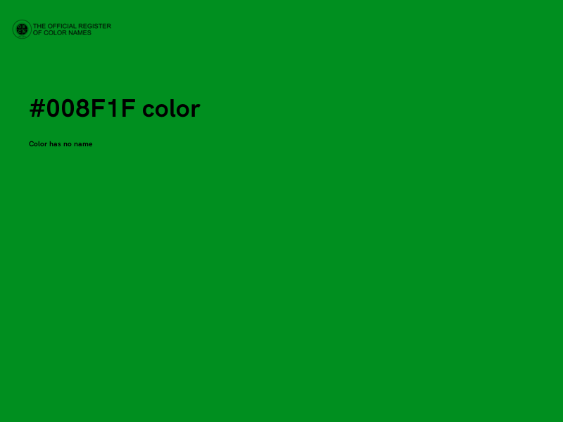 #008F1F color image