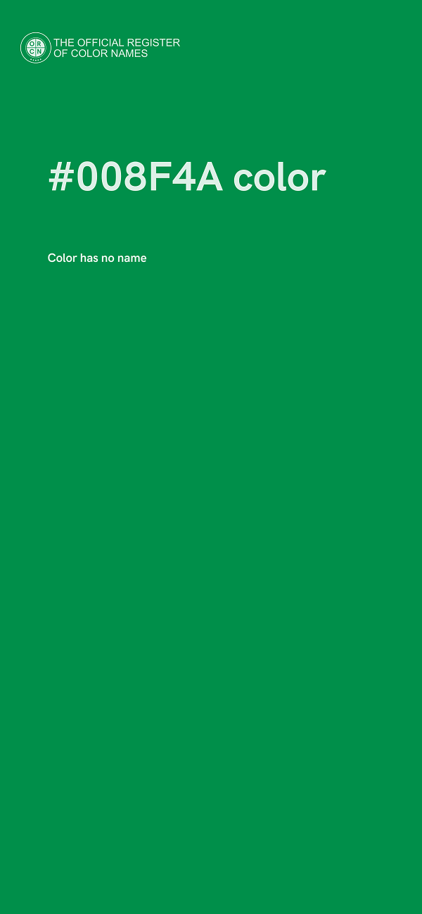 #008F4A color image