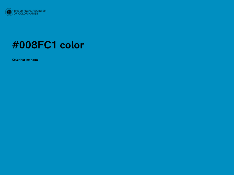 #008FC1 color image