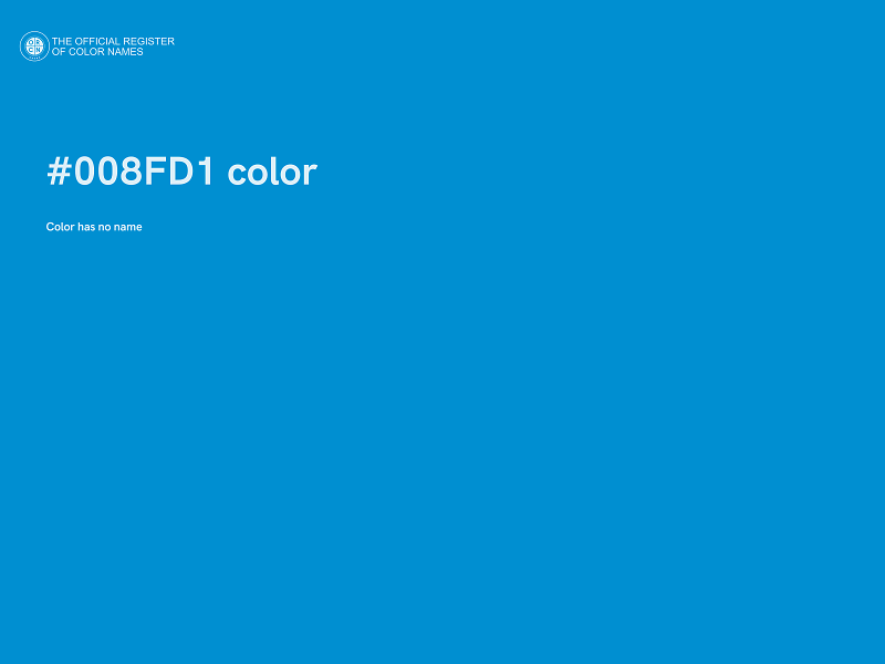 #008FD1 color image