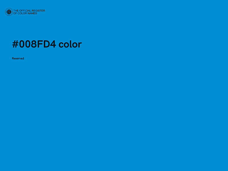 #008FD4 color image