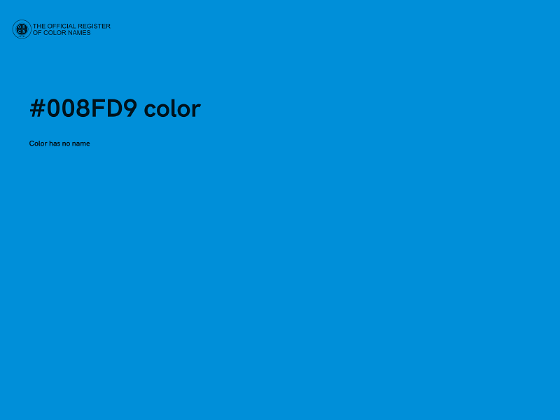 #008FD9 color image