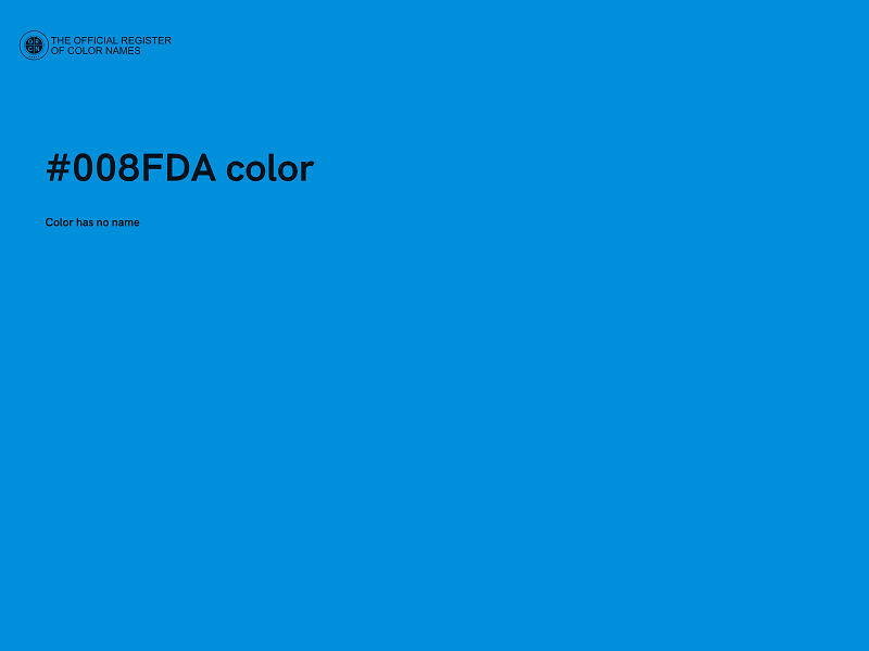 #008FDA color image