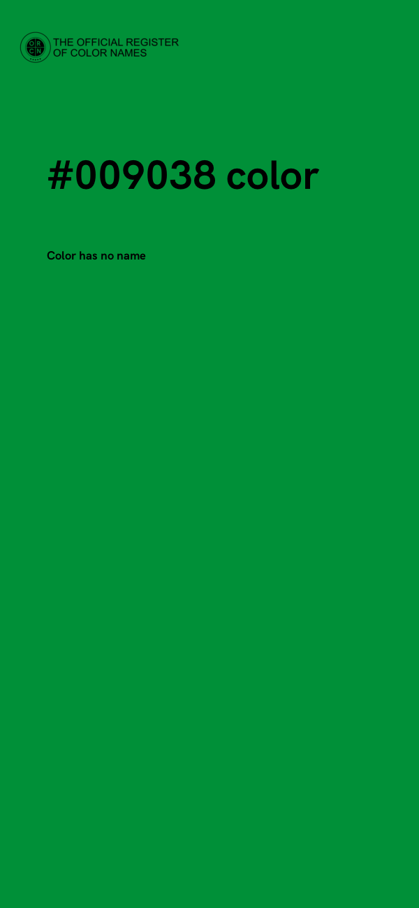 #009038 color image