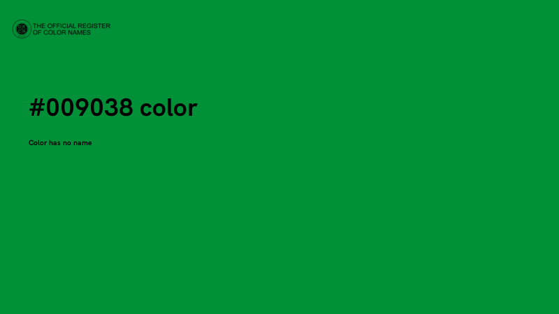 #009038 color image