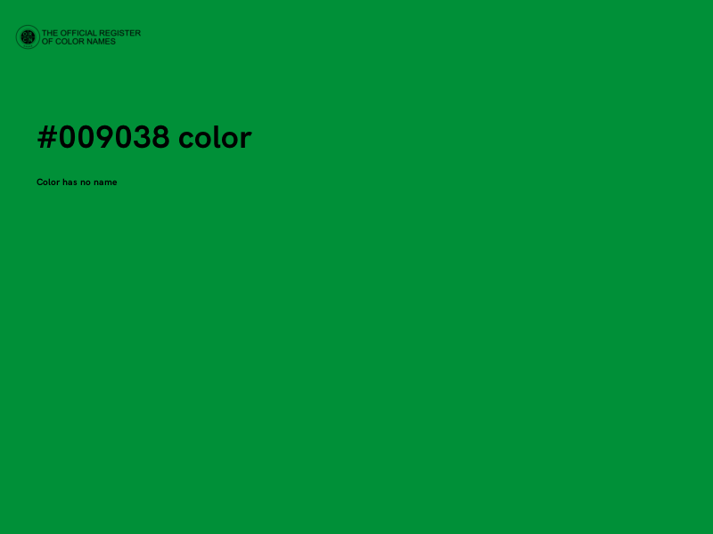 #009038 color image
