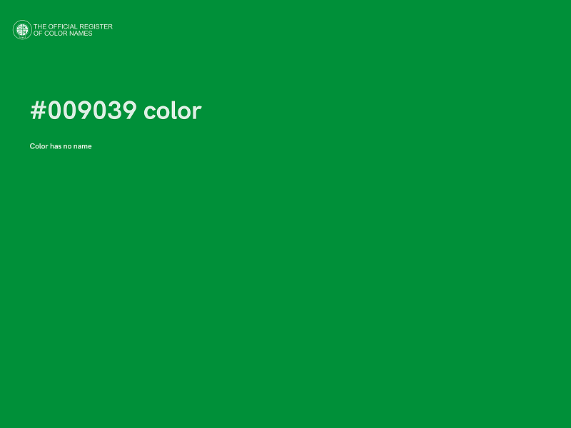#009039 color image