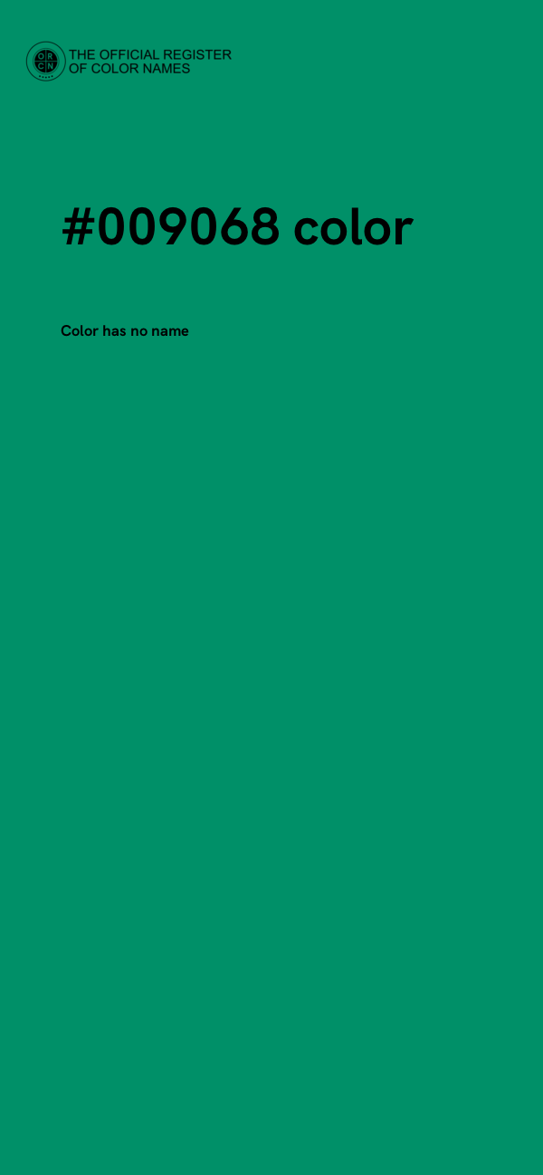 #009068 color image
