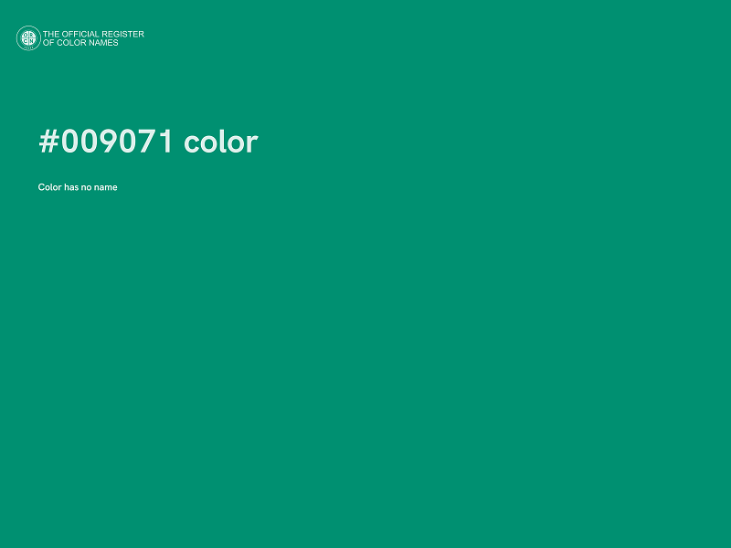 #009071 color image