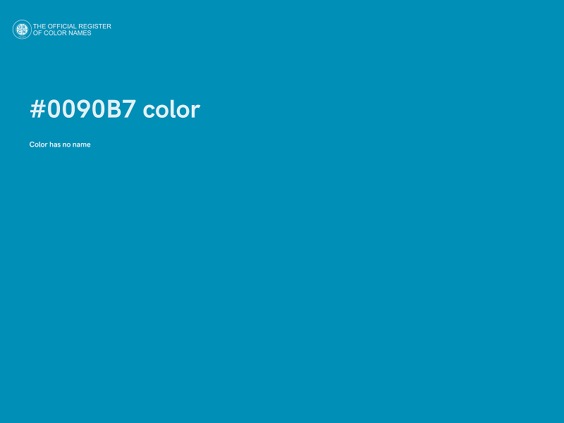 #0090B7 color image