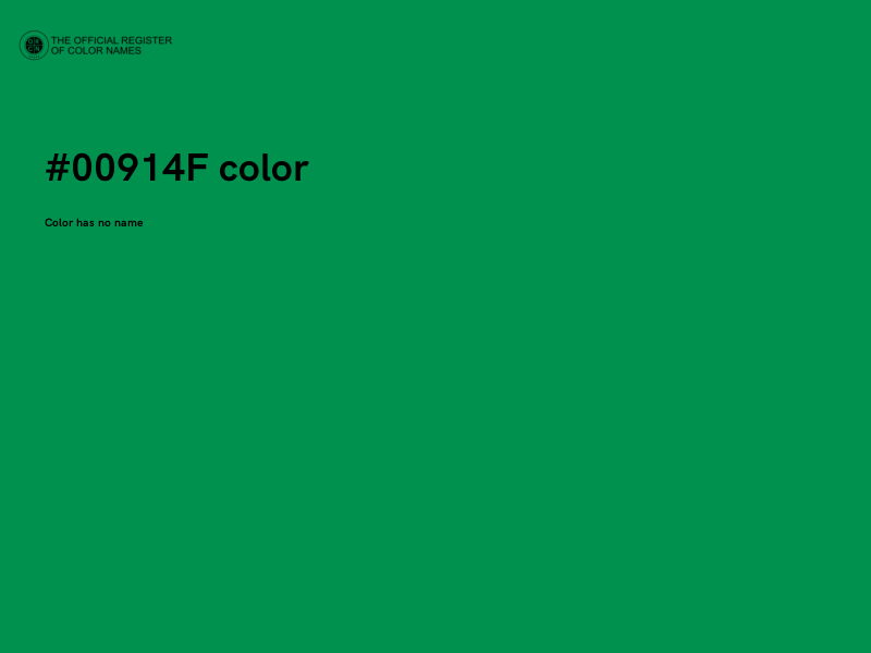 #00914F color image