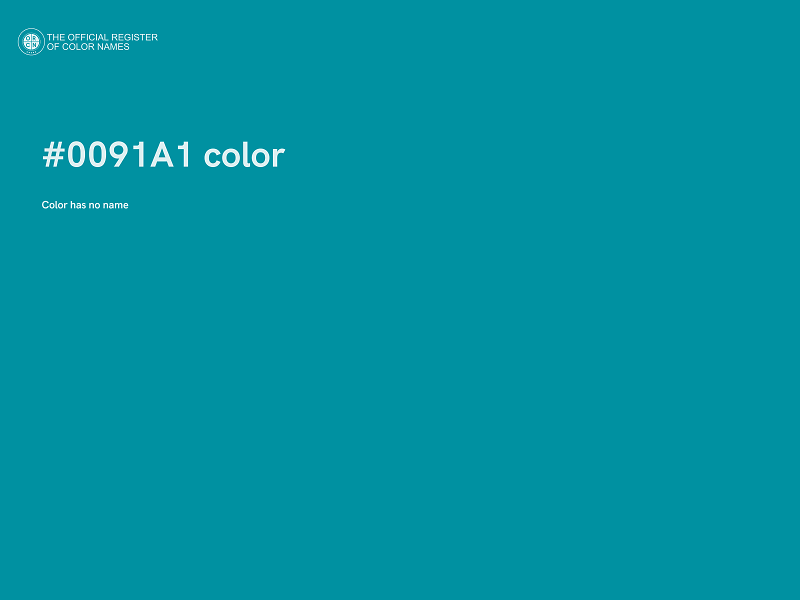 #0091A1 color image