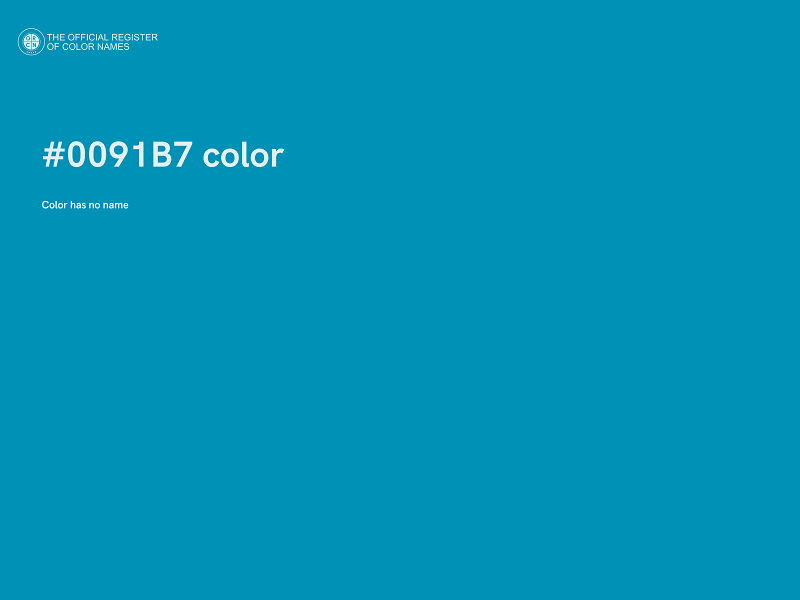 #0091B7 color image