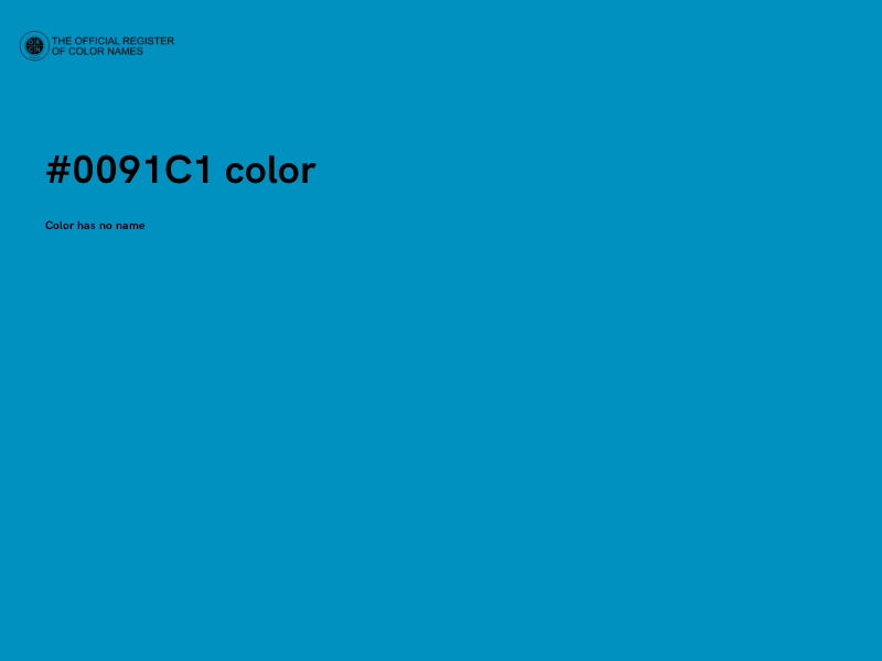 #0091C1 color image
