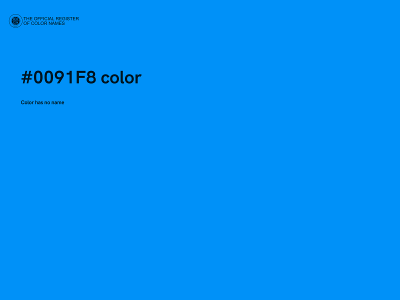 #0091F8 color image