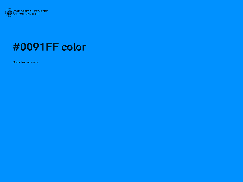 #0091FF color image