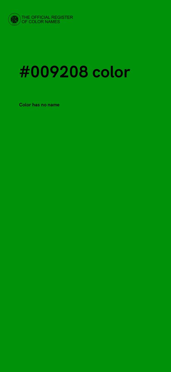 #009208 color image