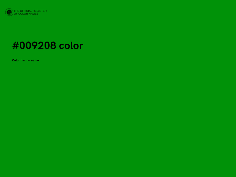 #009208 color image