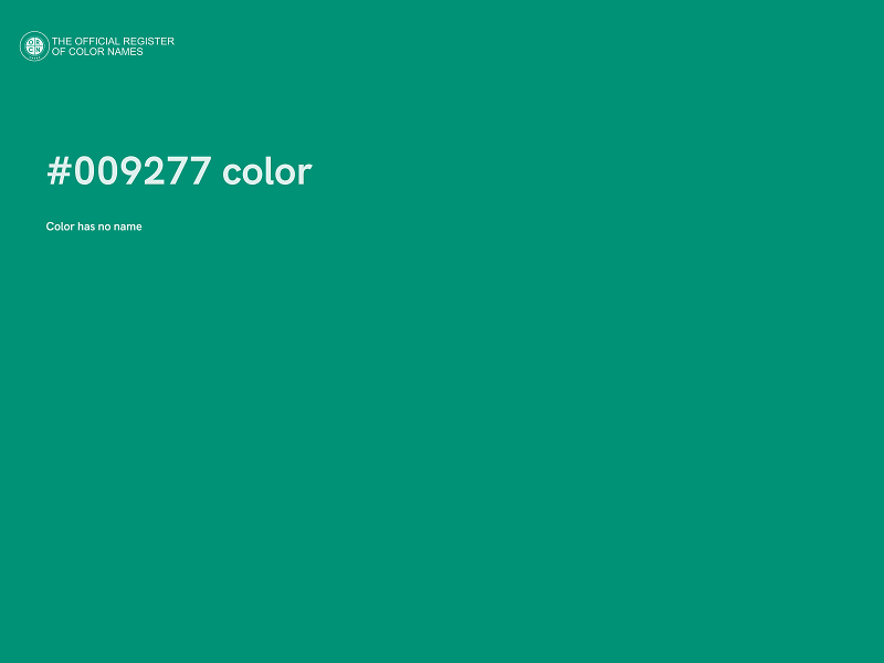 #009277 color image