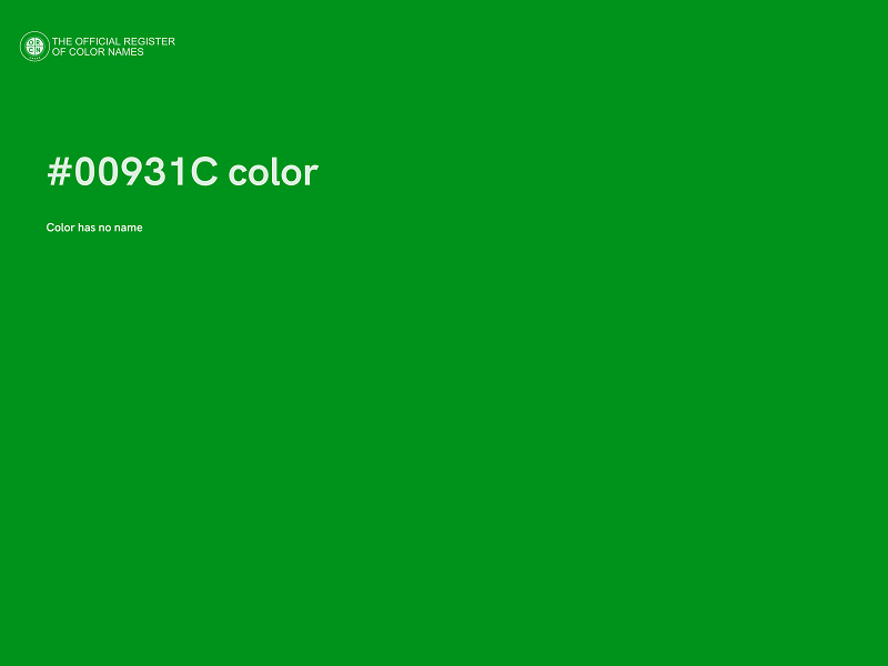 #00931C color image