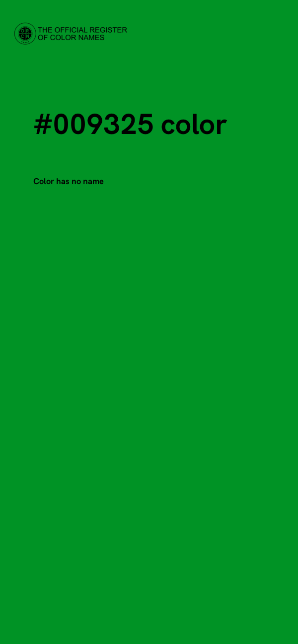 #009325 color image