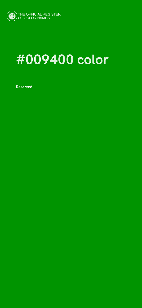 #009400 color image