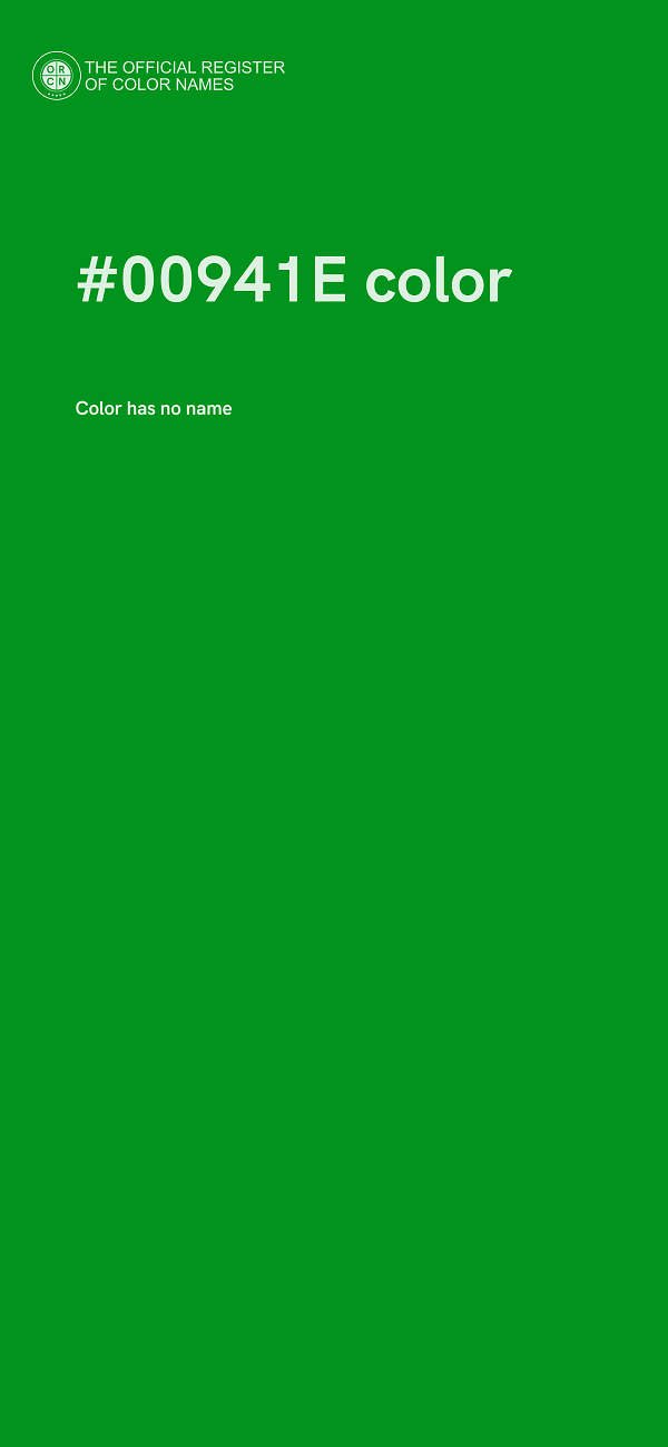 #00941E color image