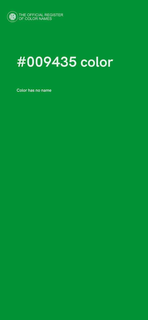 #009435 color image