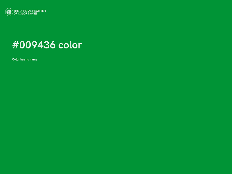 #009436 color image