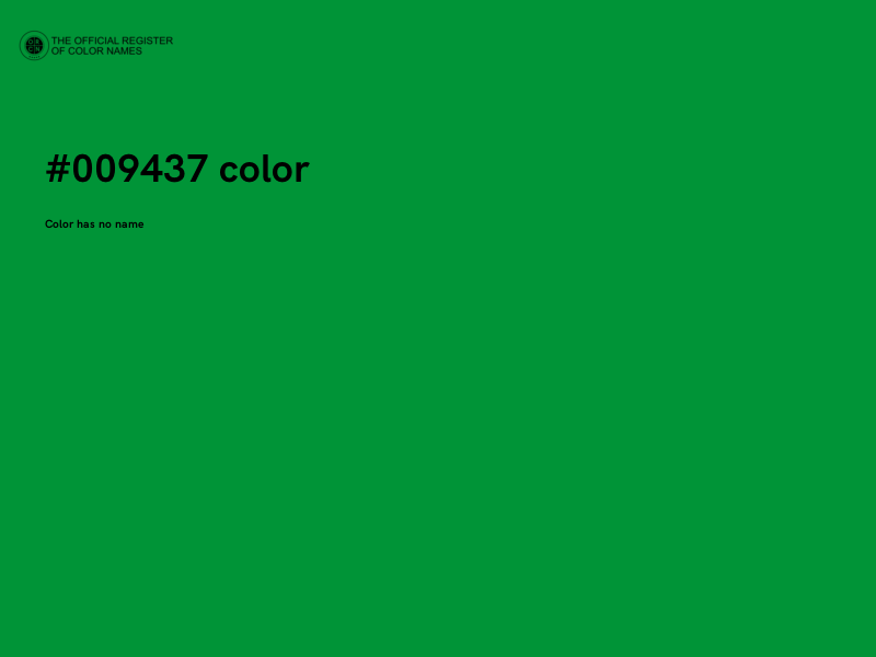 #009437 color image