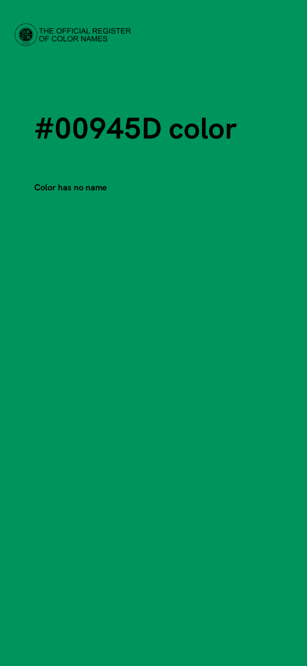 #00945D color image