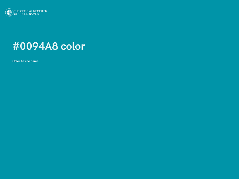 #0094A8 color image